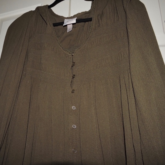 Button Detail Tunic Shirt - Picture 3 of 4